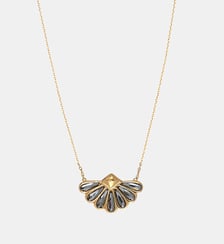 Collier doré cristal aurore boreal - calypso Caroline Najman