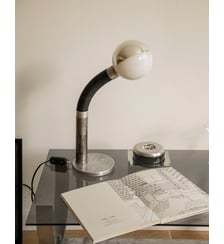 Lampe Eye Ball en métal acier Julia N°1016- Produit chiné Debongout
