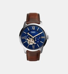 Montre automatique Townsman Bleu ME3110 Fossil