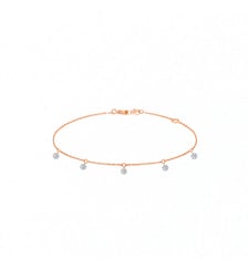 Bracelet 360° - 5 diamants - poids total 0,35ct approx. - or 18kt La Brune & La Blonde