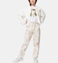 Pantalons en lin et coton DKNY