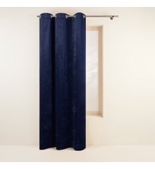 Rideau BAZYL Tamisant Tissu chenille à l'effet velours gratté Madura