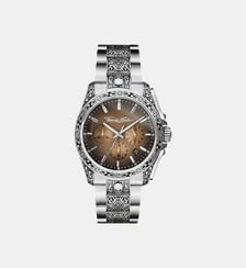Montre Rebel at Heart Engraved 41 mm Acier inoxydable Beige Thomas Sabo