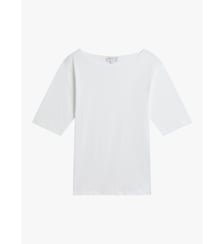 t-shirt New Bow en jersey de coton blanc Agnès b.