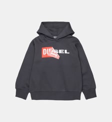 Sweat à capuche avec logo Diesel Kids