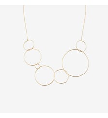Collier doré - circle Caroline Najman