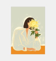 Poster   The Crysanthemum - Arty Guava Poster & Frame