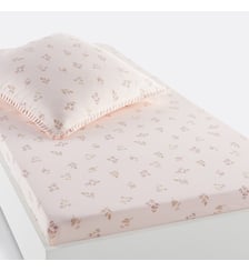 Drap housse coton lavé 50% coton recyclé Camomille La Redoute Interieurs