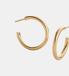 Boucles d’oreilles à cerceau moyen en argent 925 dorées 18K Aristocrazy
