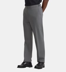 pantalon en toile de laine Agnès b.