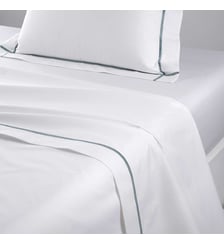 Drap plat en percale de coton Yves Delorme