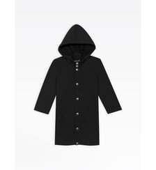 manteau ivan noir capuche amovible Agnès b.
