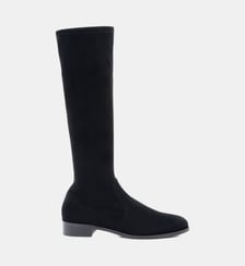 Rivas - Bottes En Cuir Veau Stretch Noir Parallèle