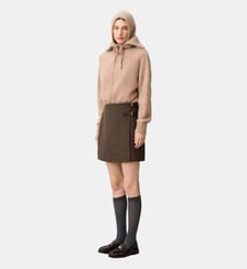 Jupe portefeuille carreaux Claudie Pierlot