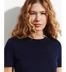 T-shirt droit en coton et cachemire Bompard