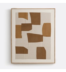 Toile encadrée, en lin, longueur 80 x hauteur 100 cm La Redoute Interieurs