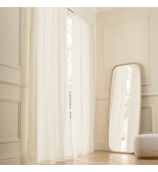 Rideau lin lavé finition ruflette, Private AM.PM
