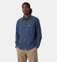 Chemise manches longues twill stretch Serge Blanco