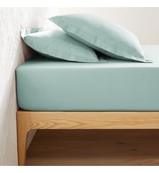 Drap housse uni polycoton, bonnet 25cm La Redoute Interieurs