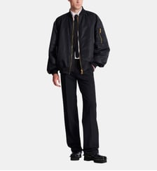 Bomber en nylon à imprimé Balmain