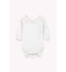 Body - Rosée coton col volanté  broderies fleurs Tartine Et Chocolat