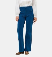 Pantalon pelley - Motif uni - Coupe flare Caroll