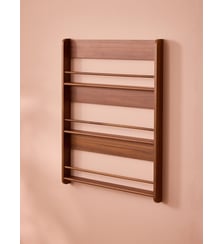 Etagère décorative porte-photos en bois de noyer Cyrillus
