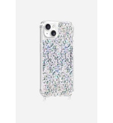 Coque de téléphone paillettes holographiques avec anneaux pour iPhone 15 Plus La Coque Française