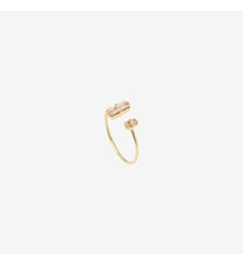 Bague plaqué or - palace Caroline Najman