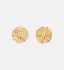 Boucles d'oreilles fleurs acier inoxydable doré Balaboosté