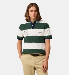 Polo Coupe Regular À Manches Courtes Rayé Hackett London