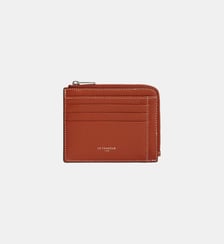 Porte cartes vertical Charlotte en cuir lisse Le Tanneur