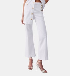 Pantalon à taille haute avec boutons Liu Jo