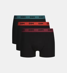 Lot de 3 boxers avec ceinture colorée Mix & Colors Dim
