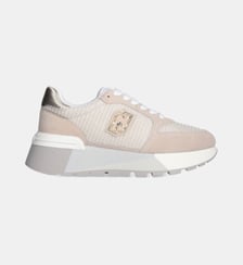 Sneakers à plateforme en daim et maille filet Liu Jo