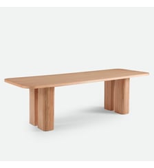 Table à manger, XL en plaqué chêne, 8 à 10 couverts La Redoute Interieurs
