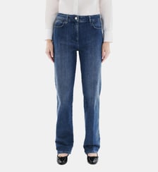 Pantalon pcomelongjean2 - Motif uni - Coton - Coupe droite Caroll