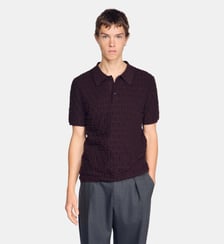 Polo en maille éponge Sandro