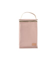 Pochette repas  isotherme canvas rose poudré Beaba