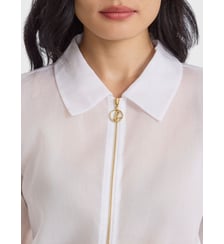 blouson Marlon en coton blanc Agnès b.