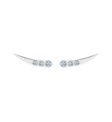 Puces STARDUST - 6 diamants, poids total 0,45ct approx. - Or blanc 750‰ La Brune & La Blonde