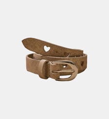 Ceinture brodée en cuir Cyrillus