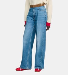 Jean droit ceinture en cuir Sandro
