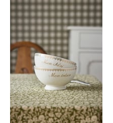 Bol en porcelaine "Mon chéri" + "Mon trésor" par lot de 2 Cyrillus