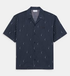 Chemise relaxed fit twill imprimé Lacoste