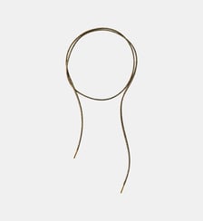 Corde taupe avec finitions argentées 925 Aristocrazy