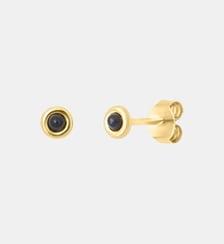 Boucles d'oreilles dorées onyx - tiny Caroline Najman