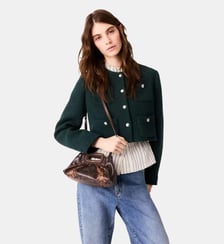 Veste courte en tweed Maje
