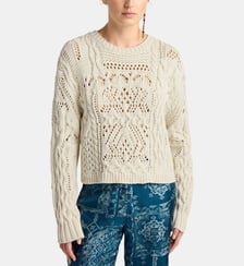 Tricot martinez en mélange de points Momonì