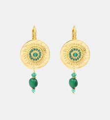 Boucles d'oreilles fines dormeuses   doré à l'or fin - Dakota Satellite